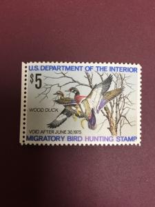 RW41 1975 US Federal Migratory Waterfowl Duck Stamp Original gum mint NH