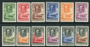 BECHUANALAND-1932  A mounted mint set to 10/- Sg 99-110