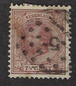 Netherlands SC#24 Used F-VF hr SCV$18.00...Fill Key spots!