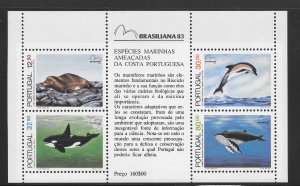 Portugal Scott 1578a MNHOG S/S - 1983 BRASILIANA '83 Stamp Expo - SCV $1...