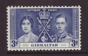 1937 Gibraltar 3d Coronation Mint