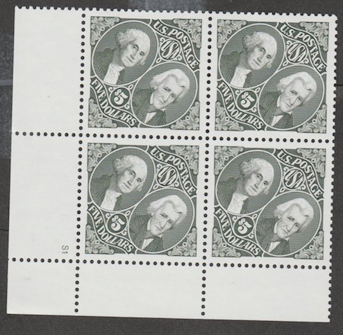 U.S. Scott #2592 Washington Jackson Stamp - Mint NH Plate Block