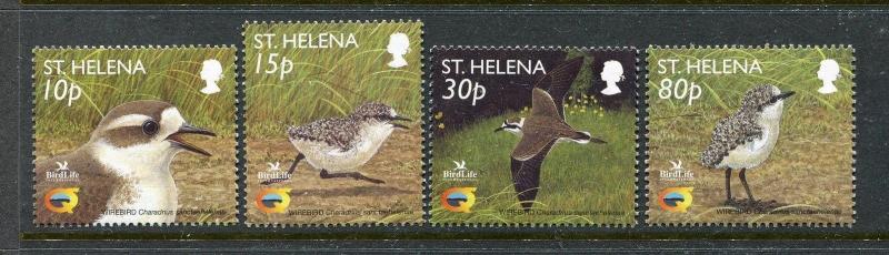 St Helena 793-796, MNH, Bird St. Helena Plover 2002. x29108