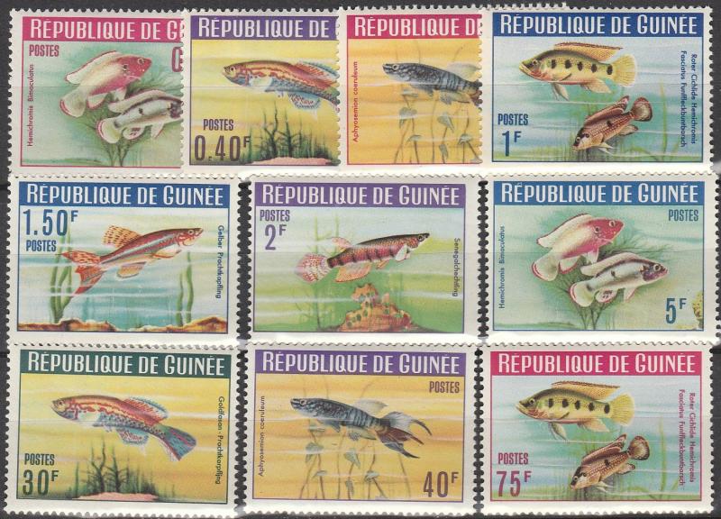 Guinea #315-24 MNH F-VF CV $7.60 (V4450L)