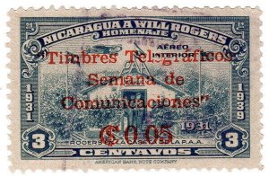 (I.B) Nicaragua Telegraphs : Will Rogers 5c