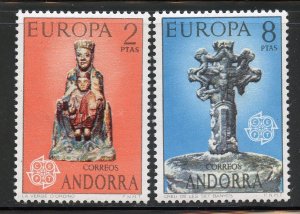 Andorra Spanish  # 79-80, Mint Never Hinge.