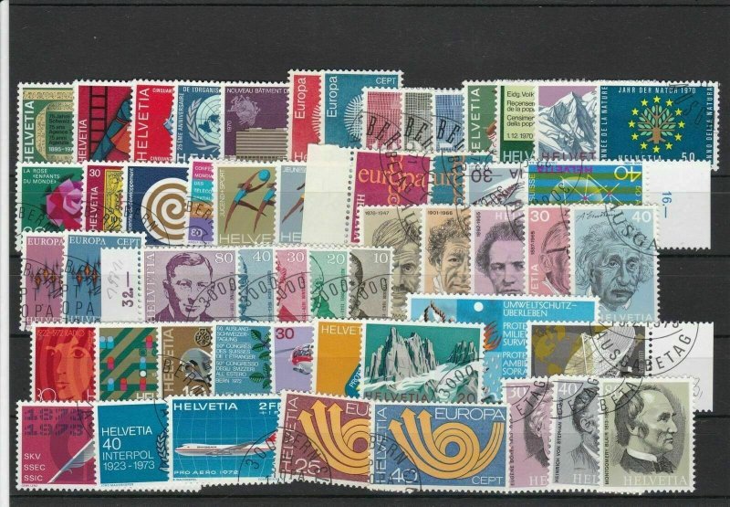 Switzerland Used Stamps Ref 24588