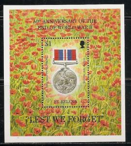 St. Helena 654 1995 Medal s.s. MNH