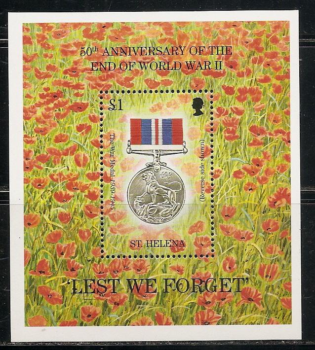 St. Helena 654 1995 Medal s.s. MNH