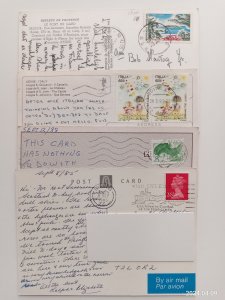 POSTAL HISTORY World Wide 4x POSTCARD (S101)