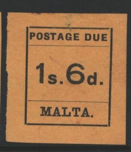 Malta Sc#J10 MH - some toning on reverse