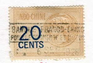 FRANCE; INDO-CHINE early 1900s Revenue issue fine used value