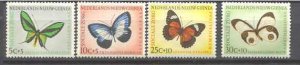 Netherlands New Guinea B23-26 MNH Butterflies SCV6