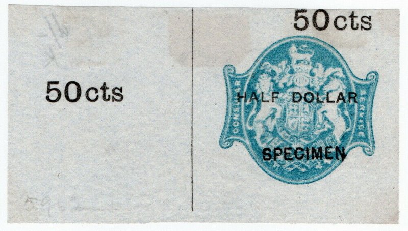 (I.B) QV Revenue : Consular Service 50c (specimen) 