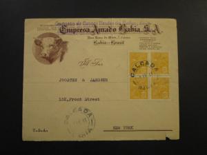 Brazil 1941 Cacheted Commercial Cover to USA / Small Top Tear - Z6029