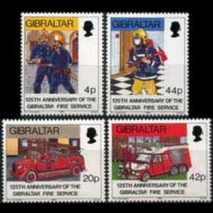 GIBRALTAR 1990 - Scott# 566-9 Fire Service Set of 4 NH