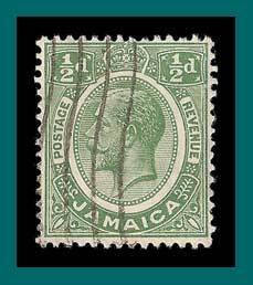 Jamaica 1927 King George V, 0.05d used  101,SG89a