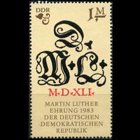 DDR 1983 - Scott# 2378a Martin Luther Set of 1 No Gum