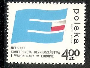 Poland 2109 MNH 1975 European Security & Cooperation