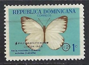 Dominican Republic B47 VFU BUTTERFLY 78F-6