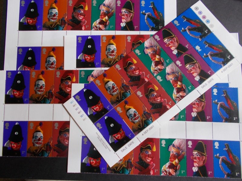 Wholesale Offer 2001 Punch and Judy Set of 6 (SG2224-2229) UM x 10 Sets Free p&p 
