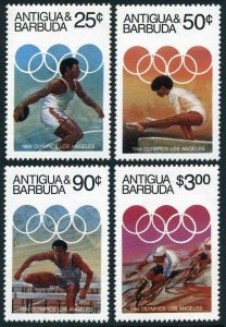 Antigua 740-743,MNH.Michel 809-812. Olympics Los Angeles-1984.Discus,Gymnastics,