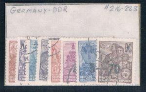 Germany DDR 216-23 Used set Scenes (G0235)