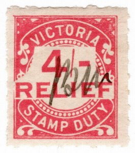 (I.B) Australia - Victoria Revenue : Unemployment Relief Tax 4/-