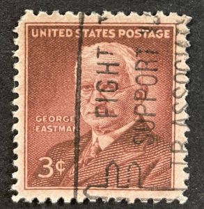 US #1062 Used F/VF 3c George Eastman 1954 [B33.3.4]