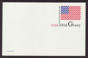 US UX199 Flag Postal Card Unused