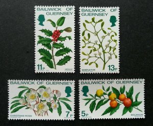 Guernsey Christmas Flowers 1978 Flora Plants Fruits (stamp) MNH