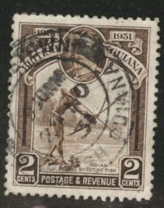 British Guiana Scott 206 used fishing stamp 1931