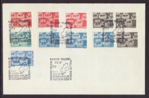 Sweden 808-810 Nordic 1969 Joint Issue U/A FDC