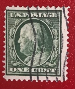 1910 US Sc 374 used 1c Franklin CV$.25 Lot 1997