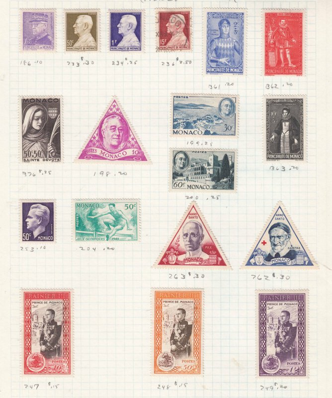 MONACO ^^^^^1950-60's   mint collection   hcv @ f2834xxbmona