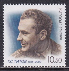 Russia 2010 Sc 7237 Cosmonaut Gherman Titov Stamp MNH