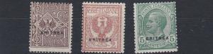 ERITREA  1924      S G  80 - 82    SET OF 3  VLMH  