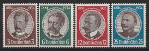 GERMANY 1934 Colonisers set 3pf-25pf. MNH **. SG 537-40 cat £225.