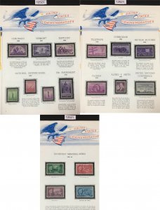 MOMEN: US STAMPS 1940-1942 MINT OG NH COLLECTIONS LOT #12521