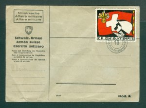 Switzerland. 1944. Cover Schweiz. Airmail 25 Year, 1919-1944.  Sc.# C.37-8-9-40.