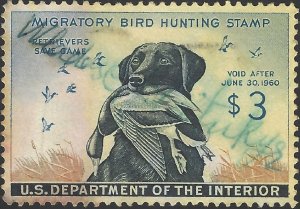 US Scott #RW26 Used Fine 1959 US Federal Duck Stamp