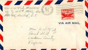 United States A.P.O.'s 6c DC-4 Skymaster 1957 U.S. Army-Air Force Postal Serv...