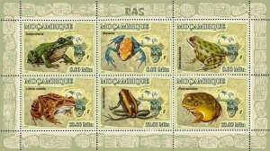 Mozambique 2007 MNH - Frogs. Sc 1765, YT 2480-2485, Mi 2957-2962