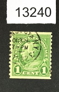 MOMEN: US STAMPS  # 597 USED LOT #13240