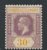 Straits Settlements George V  SG 235a  Mint Hinged  Die II