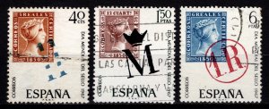 Spain 1967 World Stamp Day, Set [Used]