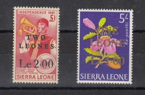 Sierra Leone 1964 1 & 2L O/P Independence MNH J6484