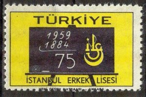 Turkey 1959 Istanbul Lyceum for Crabs Mi 1618 MNH