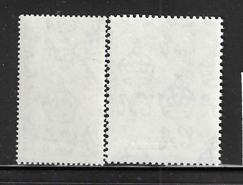 MALAYA- PERAK SCOTT #99-100 1948 SILVER WEDDING ISSUE- MINT NEVER HINGED