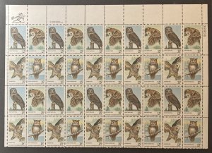 U.S. 1978 #1760-3 Partial Sheet(40), Wildlife Conservation, **MNH**.